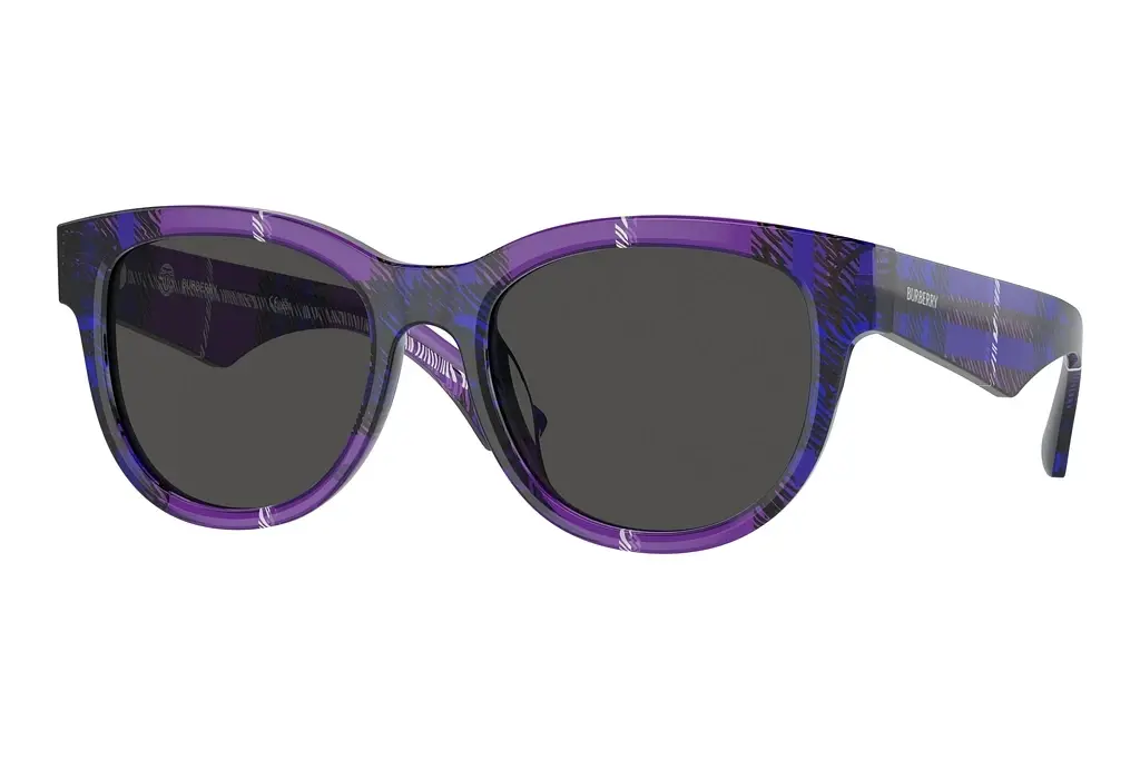 Burberry   BE4432U 411387 Dark GreyCheck Violet