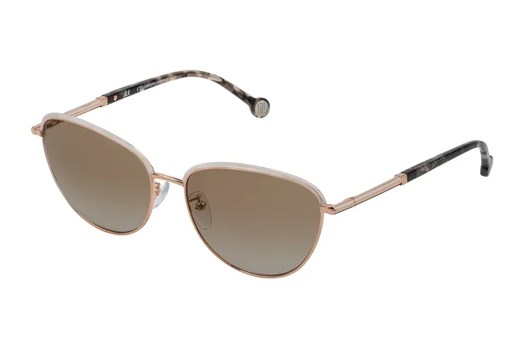 Carolina Herrera   SHE161 02AM Brown GradientORO RAMATO LUCIDO C/PARTI COLORATE