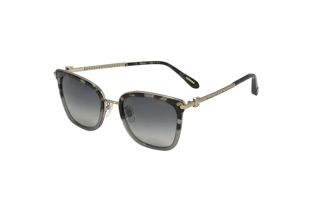 Chopard   SCH286S 0XAD SMOKE GRADIENT BEIGEGREY HAVANA GLITTERY