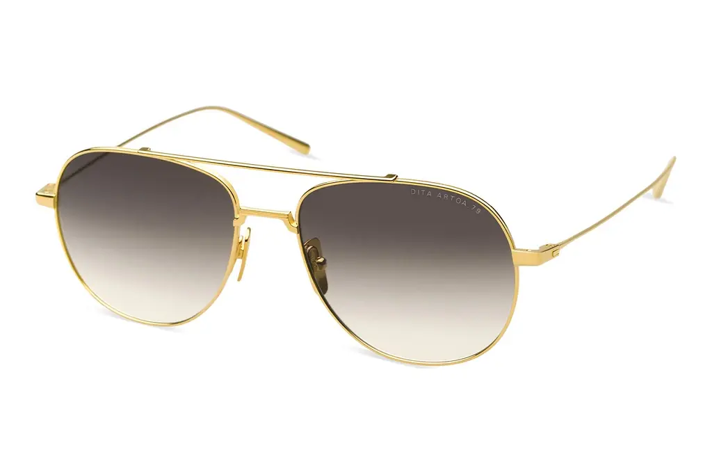 DITA   DTS-161 01A Dark Grey to Clear GradientYellow Gold