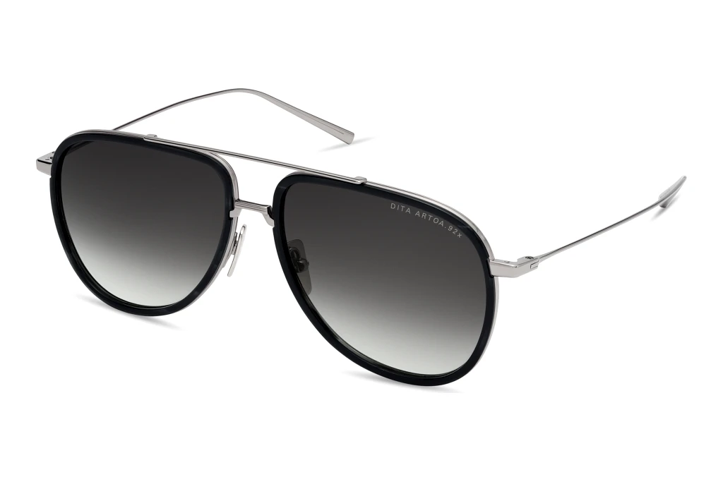 DITA   DTS-472 04A DARK GREY TO CLEAR GRADIENTBLACK PALLADIUM - INK SWIRL