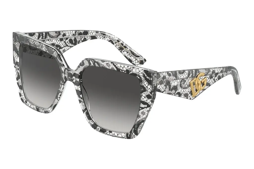 Dolce & Gabbana   DG4438 32878G Grey GradientBlack Lace
