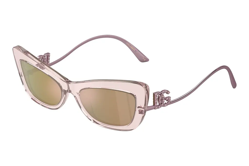 Dolce & Gabbana   DG4467B 31486X Light Brown Mirror PinkTransparent Rose
