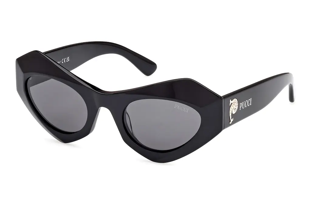Emilio Pucci   EP0214 01A grauGlänzend Schwarz