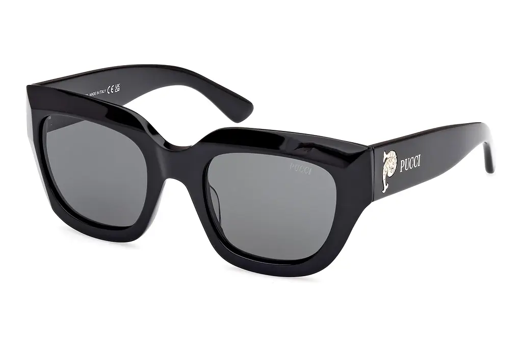 Emilio Pucci   EP0215 01A grauGlänzend Schwarz