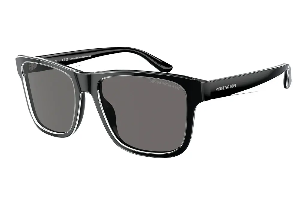 Emporio Armani   EA4208 605187 Dark Grey PolarizedShiny Black/Top Crystal