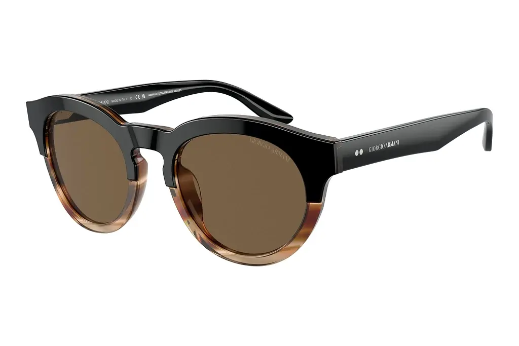 Giorgio Armani   AR8189U 600673 Dark BrownBlack/Striped Brown