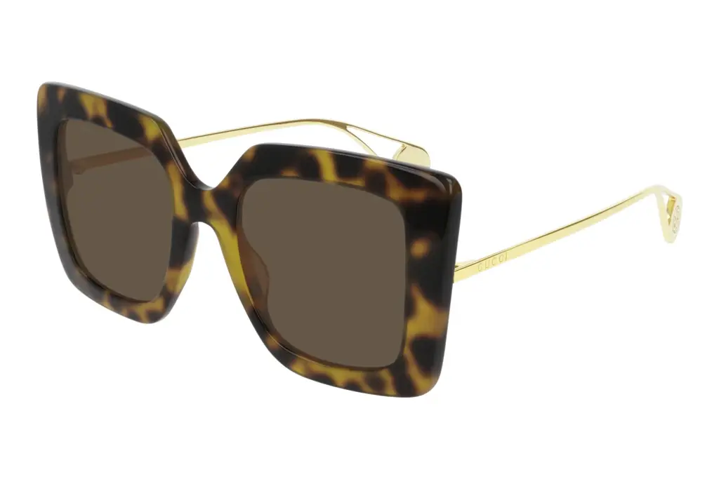 Gucci   GG0435S 003 BROWNhavana-gold-brown