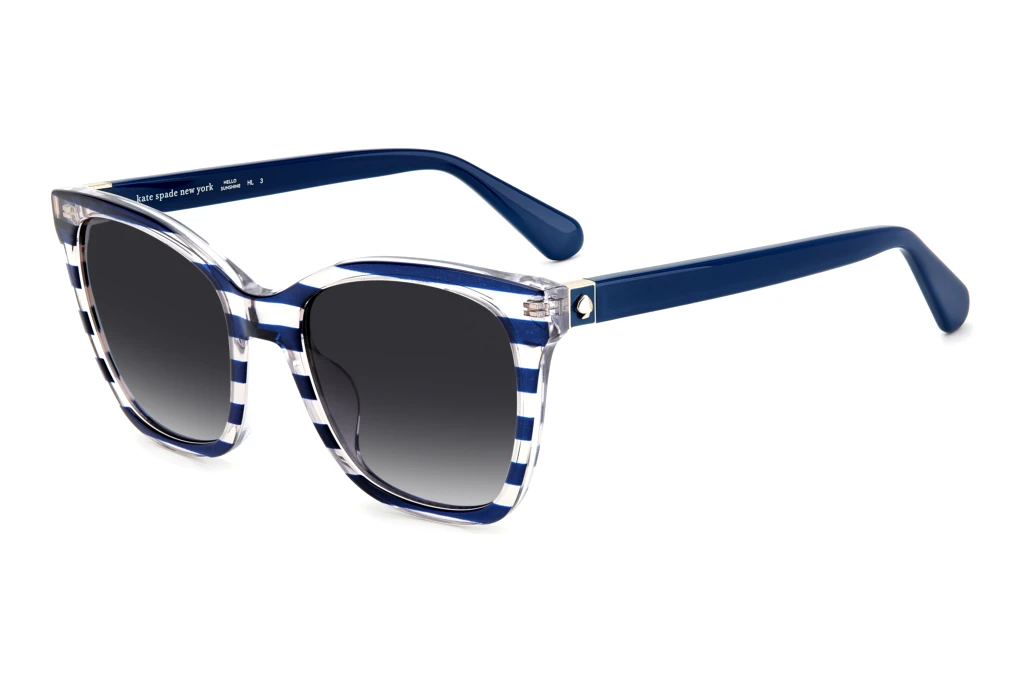 Kate Spade   DESI/S GF5/9O DARK GREY SHADEDBLUE PATTERN BLUE