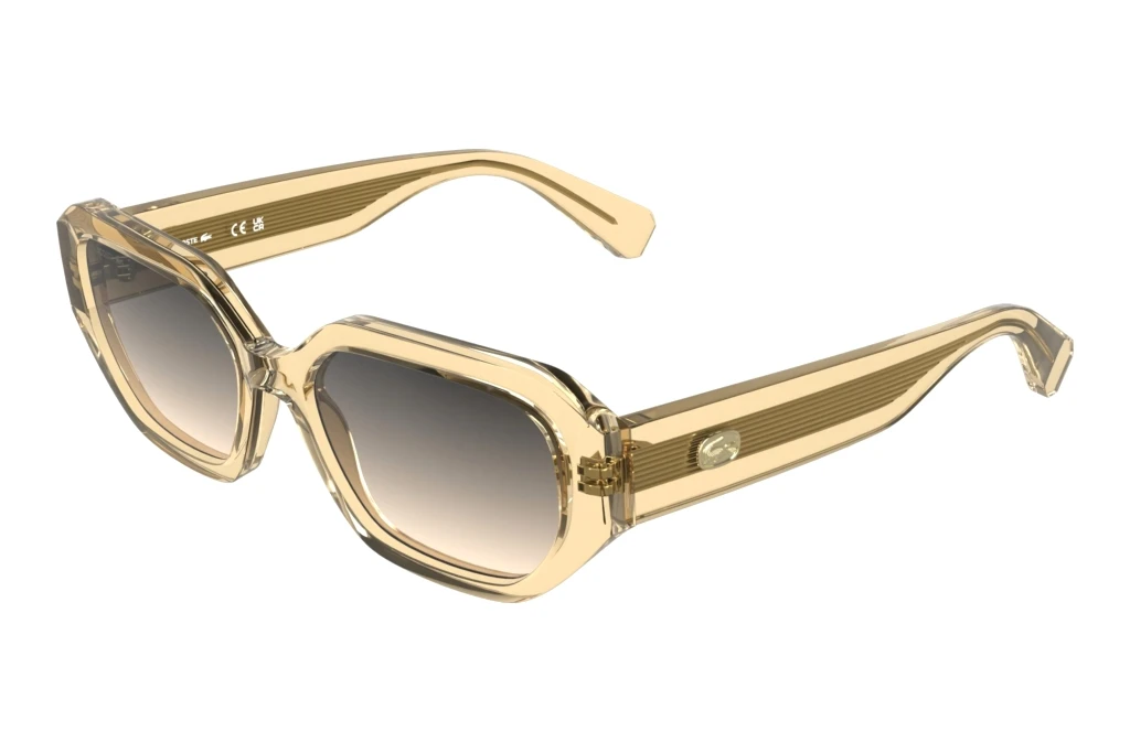 Lacoste   L6091S 749 YELLOW TRANSPARENT LIGHT PEACH