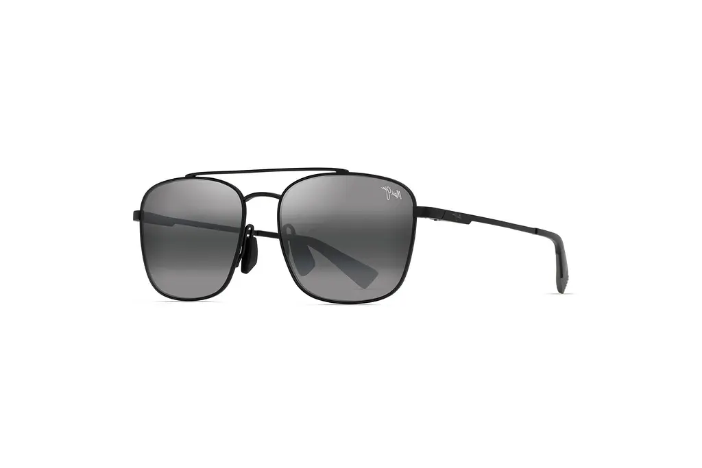 Maui Jim   Piwai AF 645-02 Neutral GreyMatte Black w/Grey