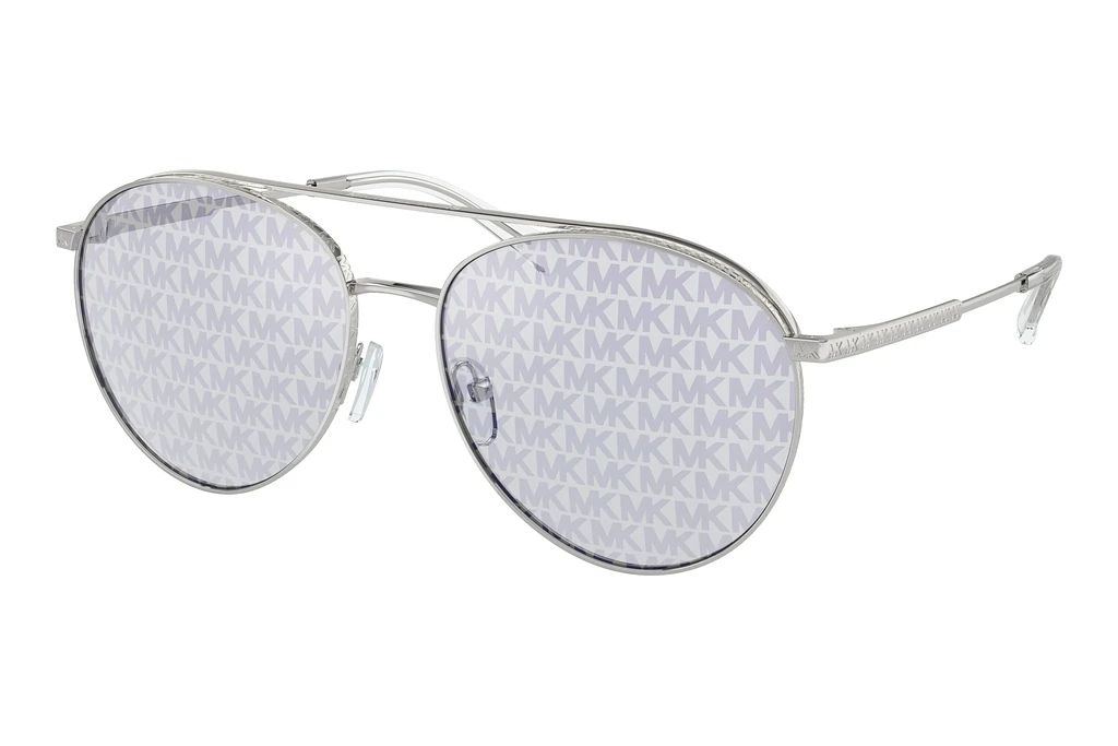 Michael Kors   MK1138 1153R0 Silver MK Block RepeatSilver