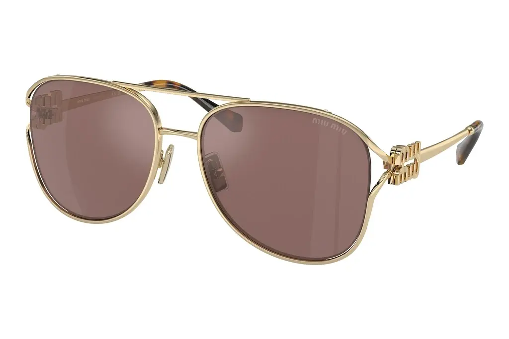 Miu Miu   MU 52ZS ZVN70D Brown Mirr Silver Int VioletPale Gold