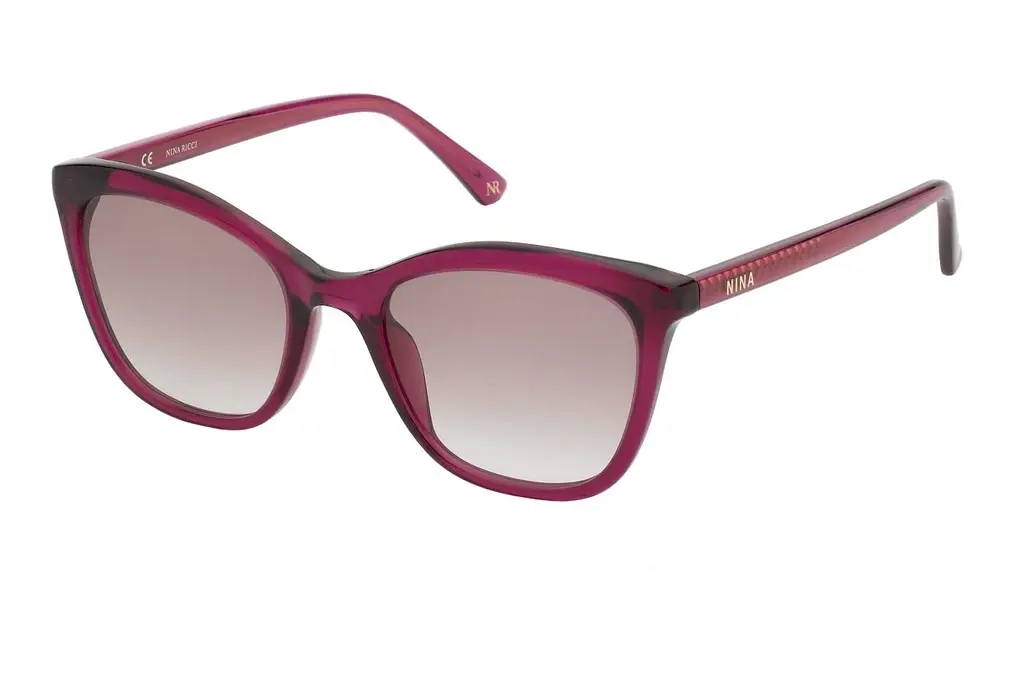 Nina Ricci   SNR326 0AFD BROWN GRADIENTSHINY TRANSP.RASPBERRY