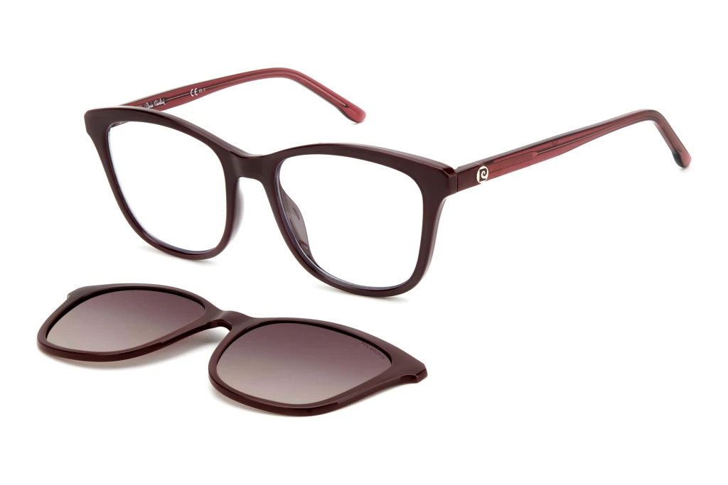 Pierre Cardin   P.C. 8515/CS LHF/LA BROWN SHADED POLARIZEDBURGUNDY 2