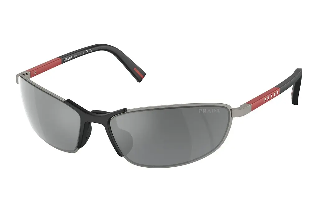 Prada Linea Rossa   PS 55ZS 5AV07G Grey Mirror BlackGunmetal