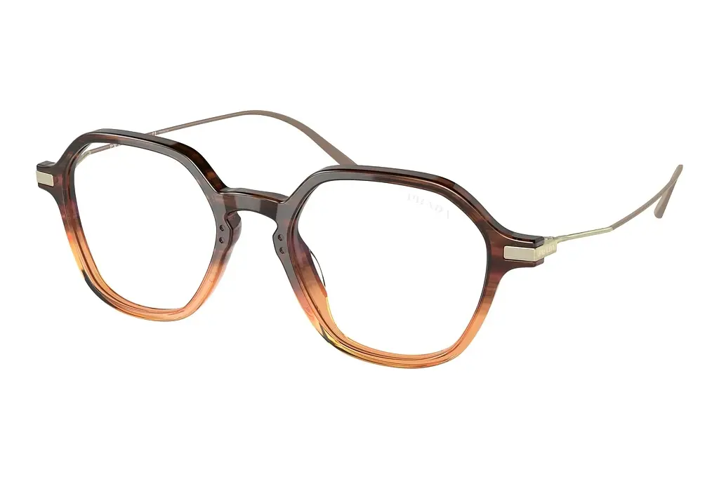Prada   PR 11YS 13B05R Photo Clear To BrownMoro Gradient Amber
