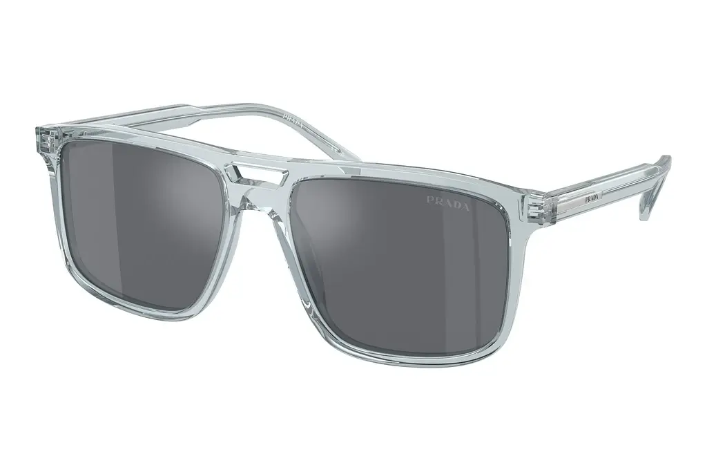 Prada   PR A22S 19T175 Dark Grey Flash SilverTransparent Azure