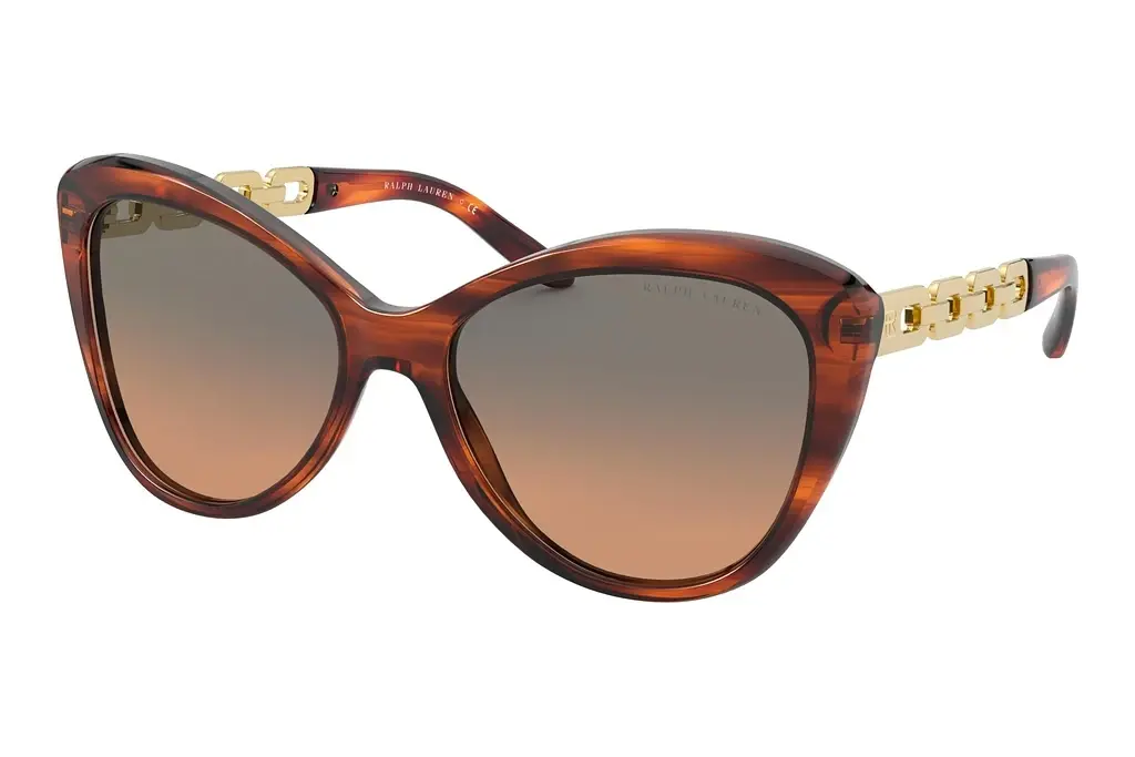Ralph Lauren   RL8184 500718 Grey Gradient OrangeShiny Striped Havana