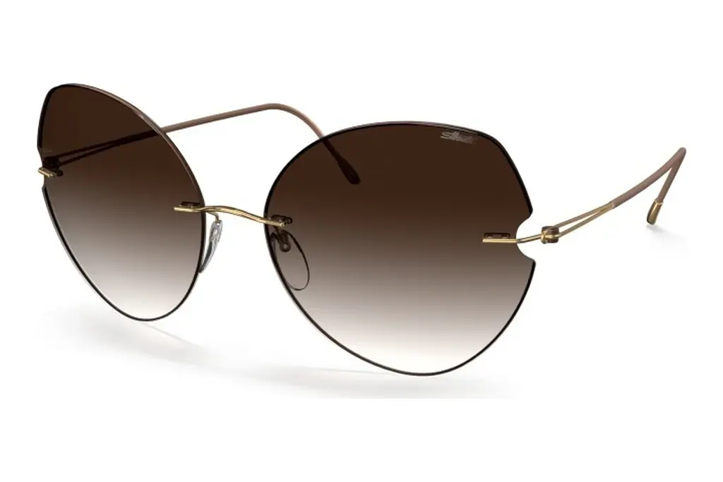 Silhouette   8182 7530 brownGold / Olive Green