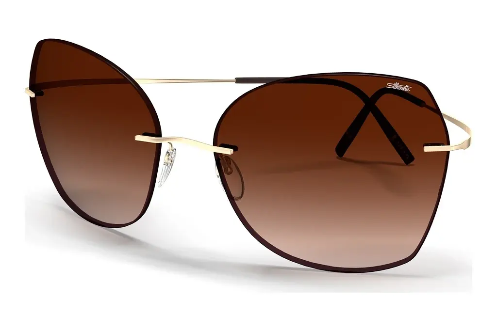 Silhouette   8192 7530 brownGold / Olive Green