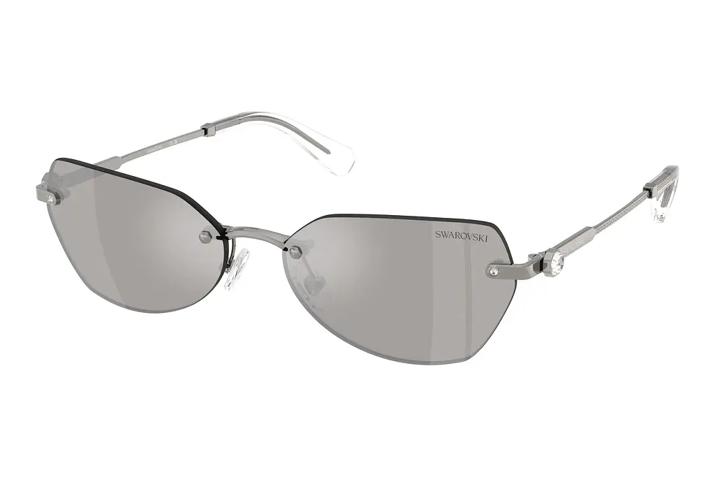Swarovski   SK7038 40096G Light Grey Mirror SilverGunmetal