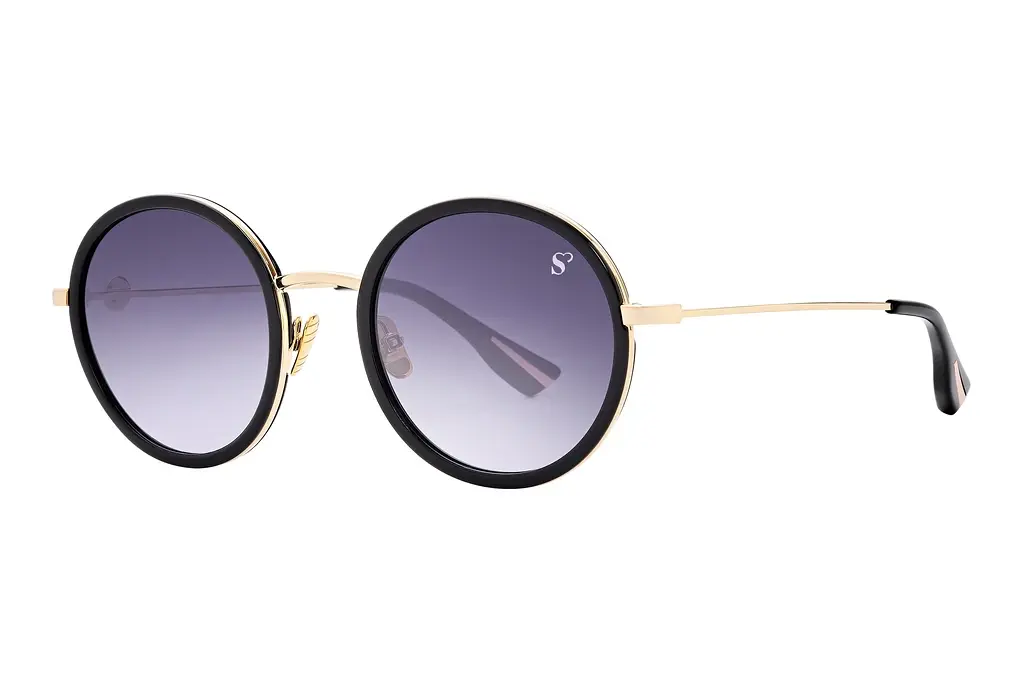 Sylvie Optics   Focus 1 grey gradientblack-gold