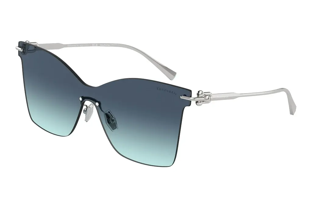 Tiffany   TF3103K 62139S Azure Gradient BlueSilver Gold Plated