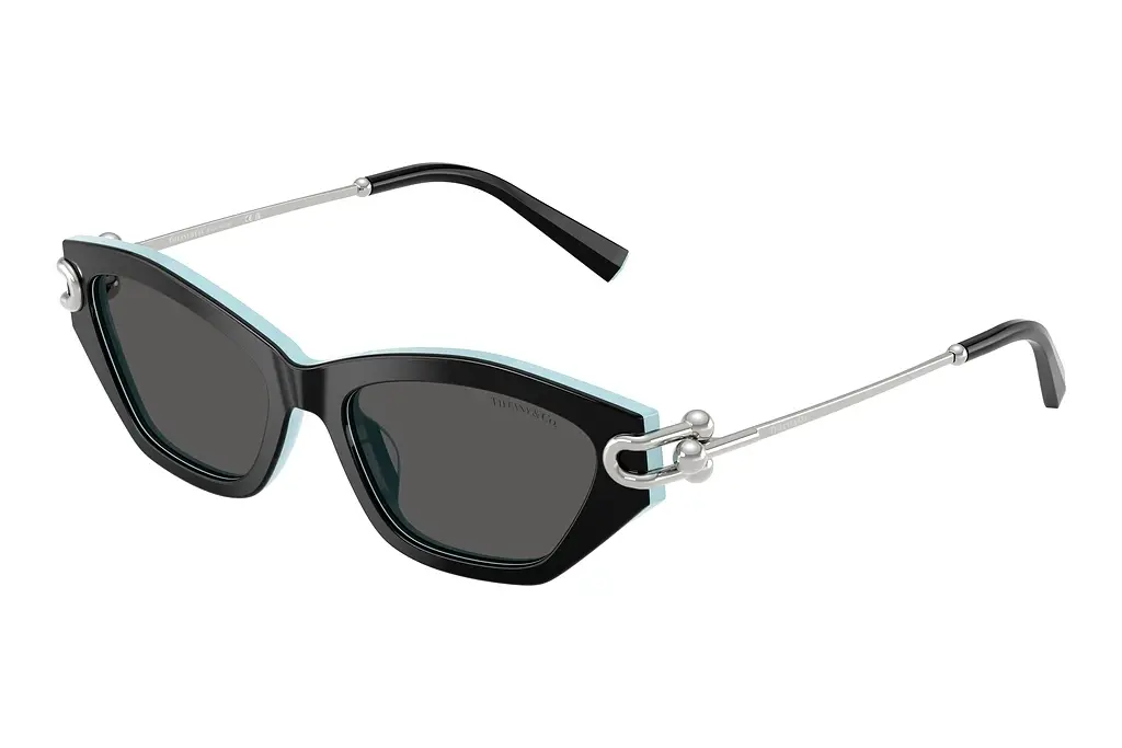 Tiffany   TF4231U 8055S4 Dark GreyBlack On Tiffany Blue