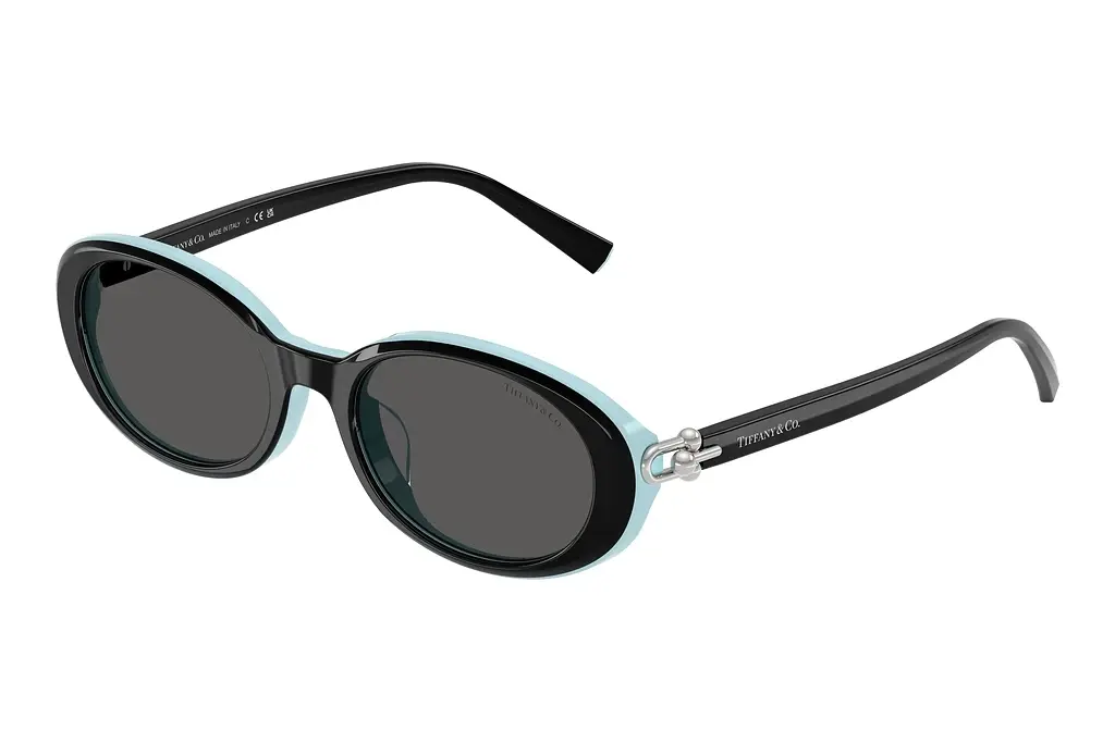 Tiffany   TF4242D 8055S4 Dark GreyBlack On Tiffany Blue