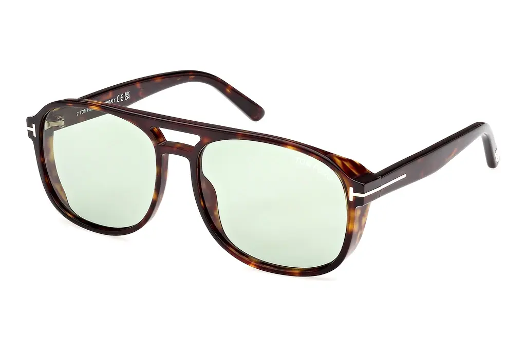 Tom Ford   FT1022 52N grünDunkel Havanna