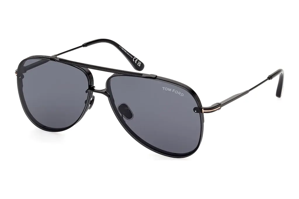 Tom Ford   FT1071 01A grauGlänzend Schwarz