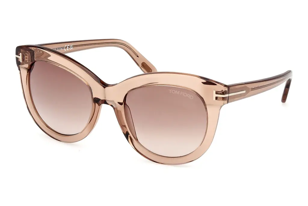 Tom Ford   FT1189 45F braun verlaufendGlänzend Hellbraun