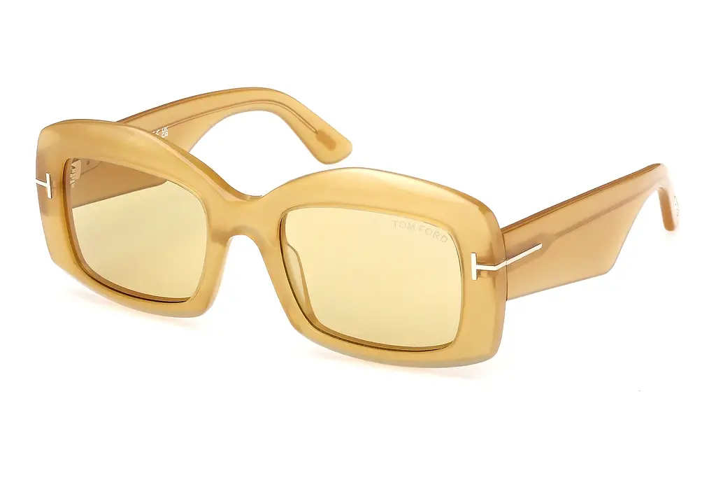 Tom Ford   FT1218 39E braunGlänzend Dunkel Gelb