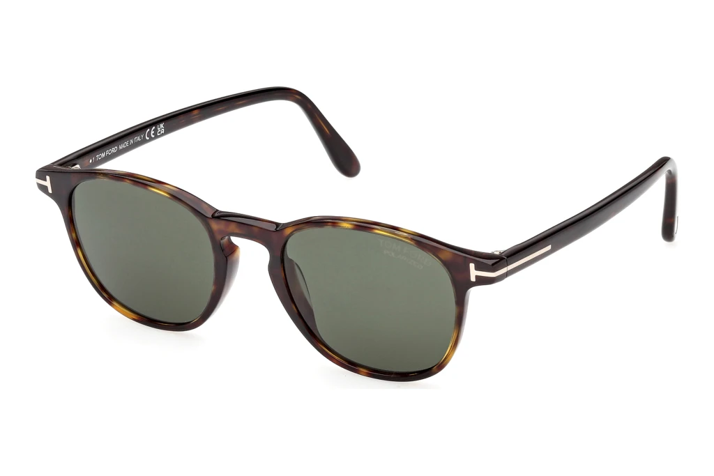 Tom Ford   FT1302 52R grün polarieisrendDunkel Havanna