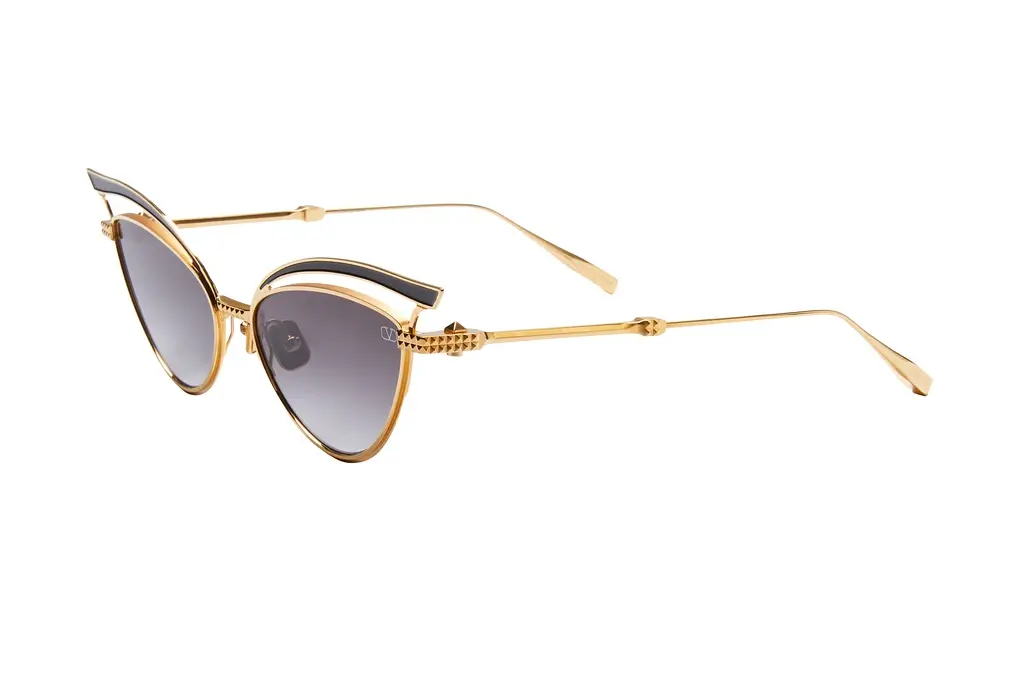 Valentino   VLS-118 A Dark Grey to Light Grey - ARYellow gold - Black Enamel w