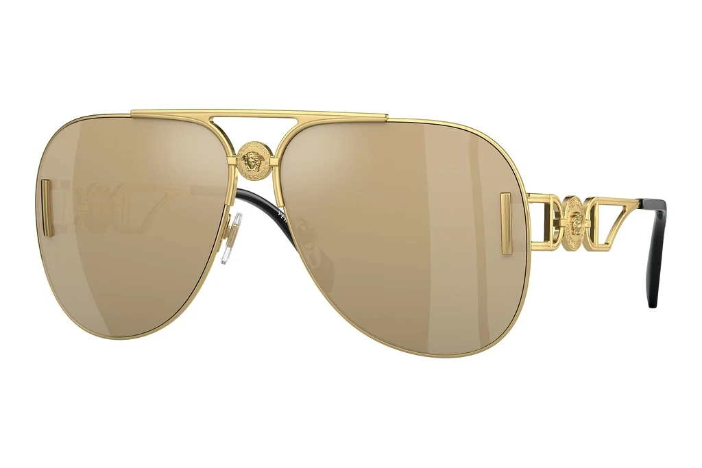 Versace   VE2255 100203 Clear Mirror Real Yellow GoldGold