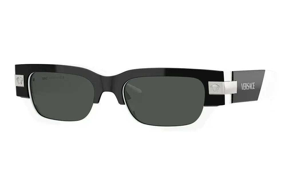 Versace   VE4465 545987 Dark GreyTop Black/White
