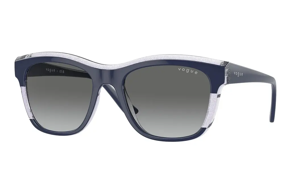 Vogue Eyewear   VO5557S 313711 Grey GradientBlue/Transparent Lilac Glitter