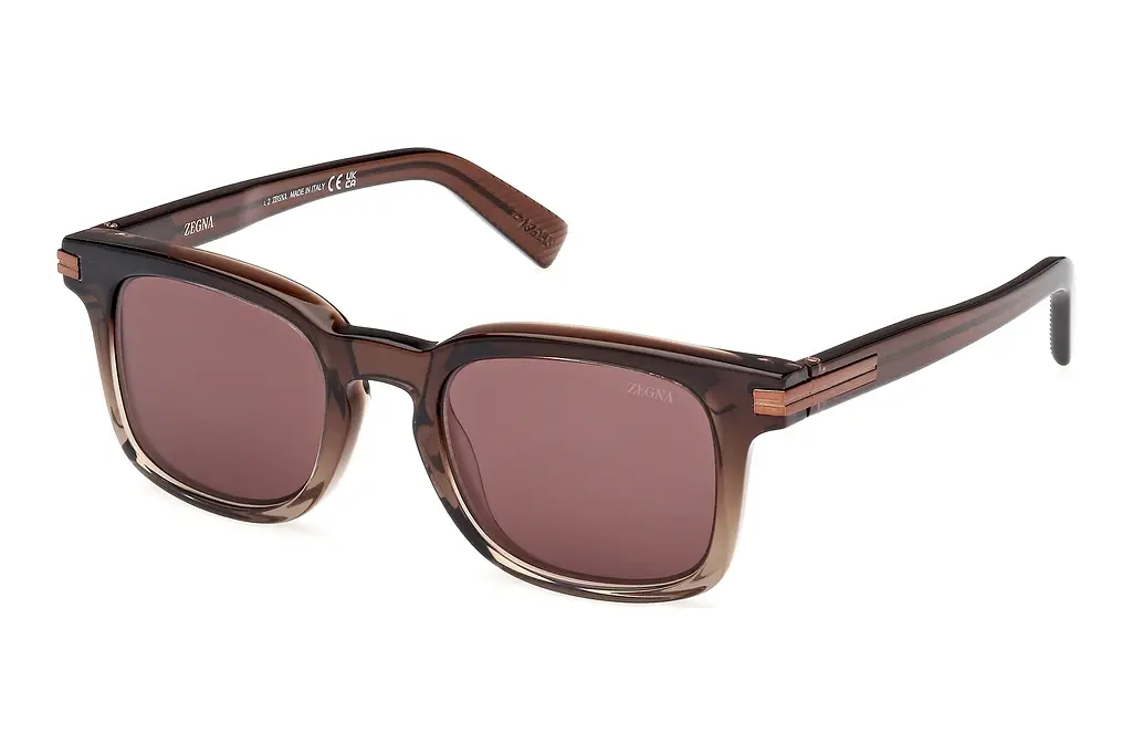 Zegna   EZ0230 50E braunHellbraun /Verlauf