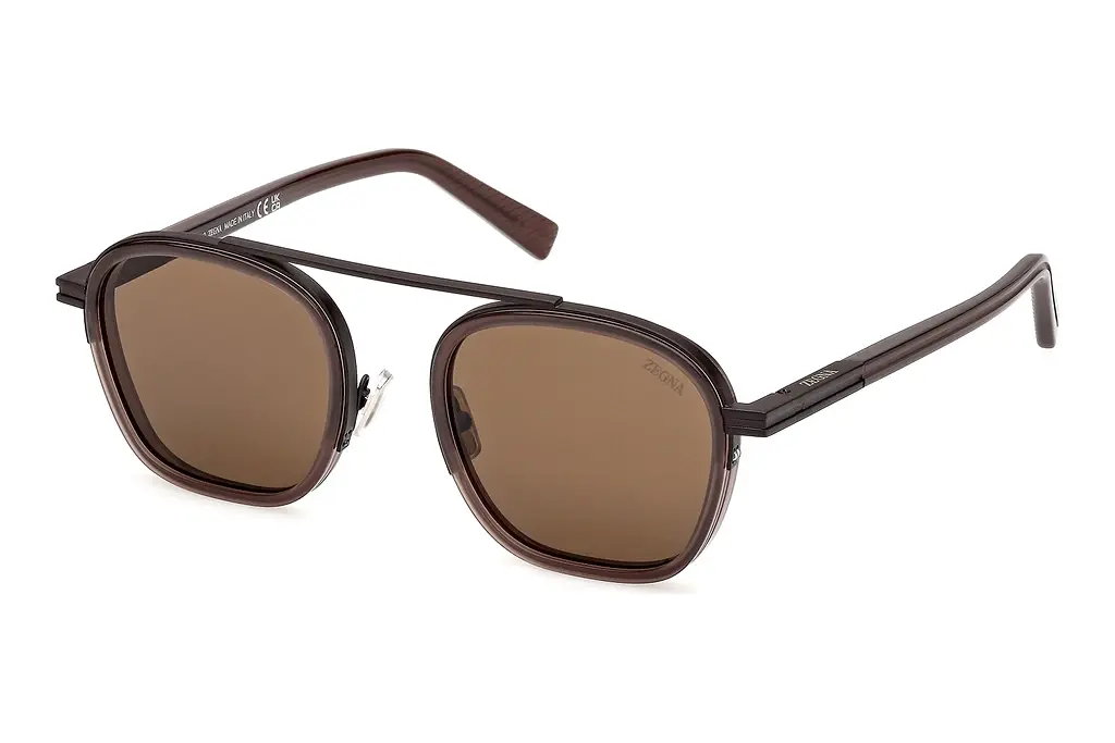 Zegna   EZ0231 48E braunGlänzend Dunkelbraun