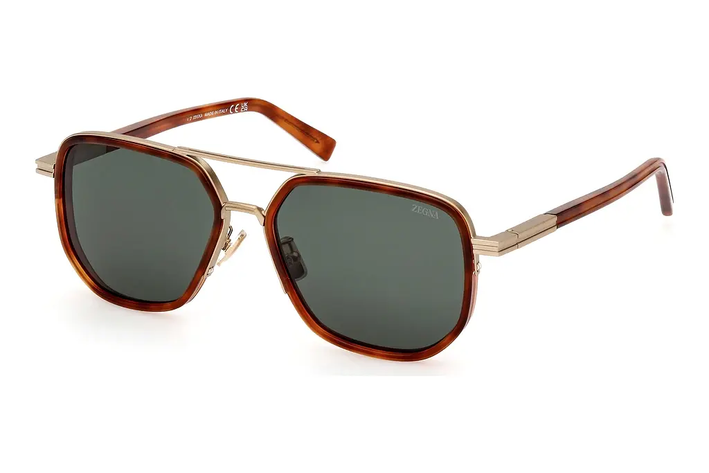 Zegna   EZ0232-H 52N grünDunkel Havanna
