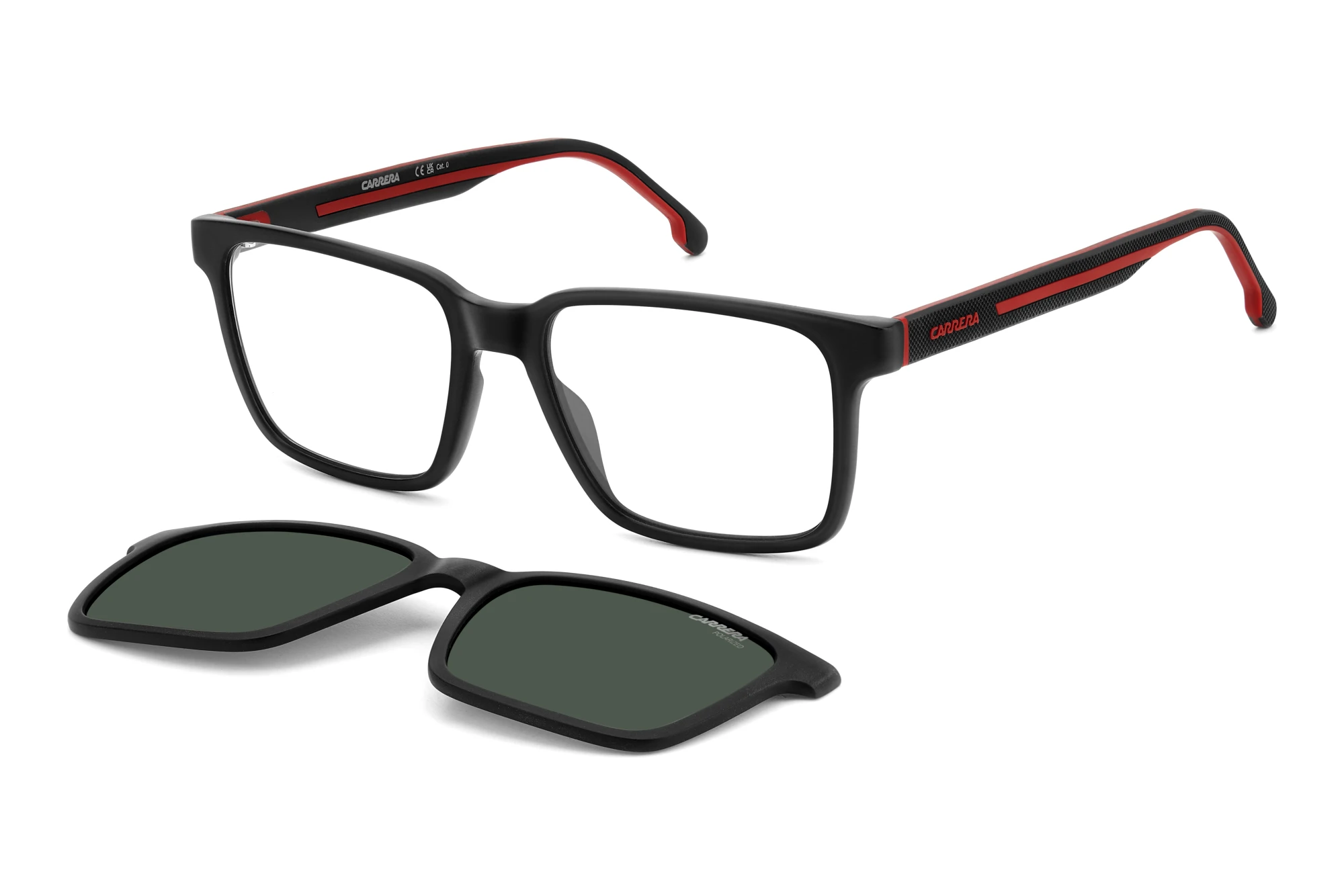 Carrera   CA 8069/CS BLX/UC GREEN POLARIZEDMATTE BLACK RED