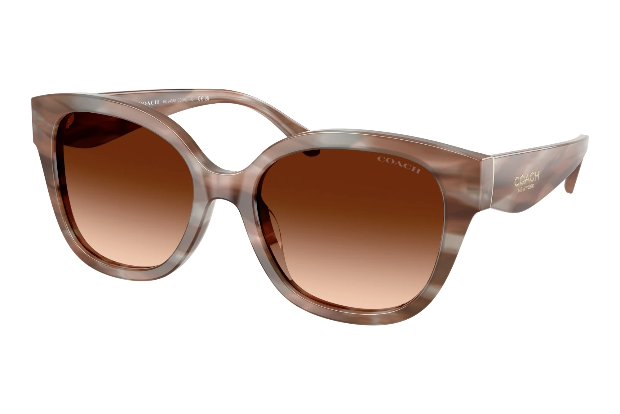 Coach   HC8438U 590174 Brown GradientStriated Redwood/Maple