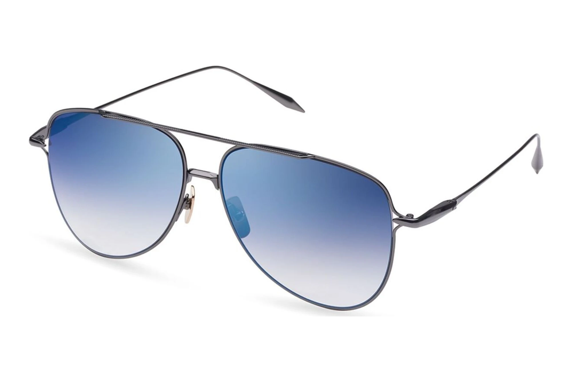 DITA   DTS-144 03A DARK GREY TO CLEAR GRADIENT - DEEP BLUE FLASHBLACK RHODIUM