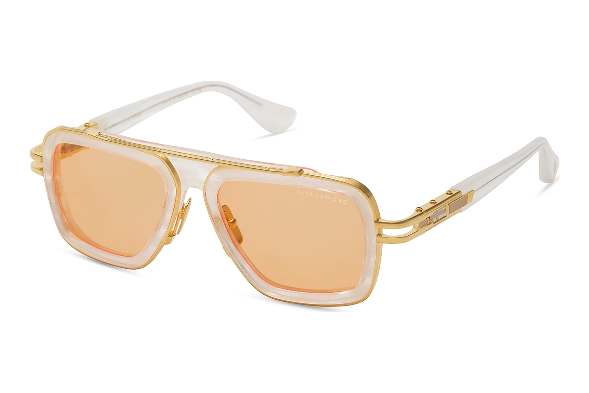 DITA   DTS-403 06A APRICOTWHITE SWIRL - YELLOW GOLD