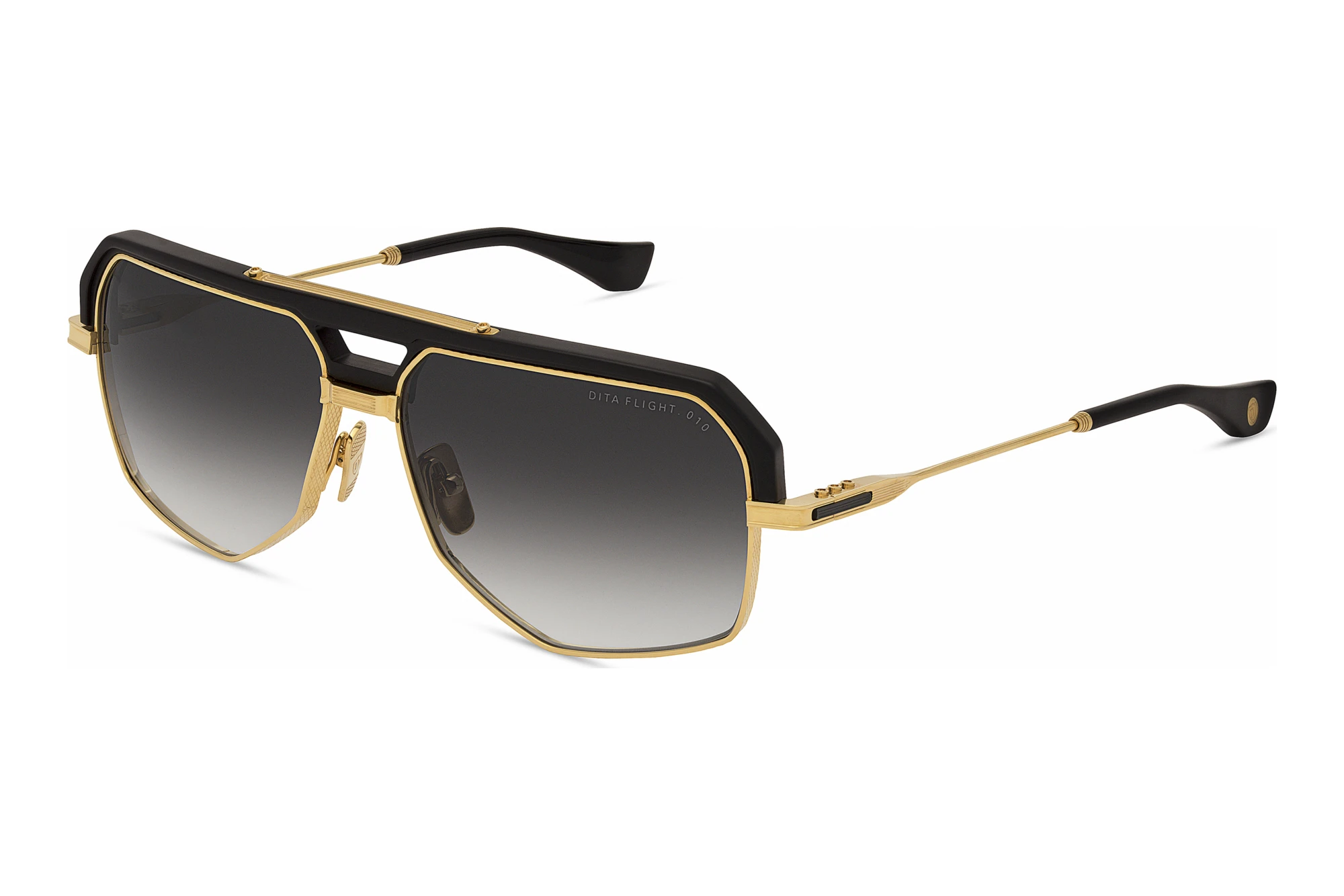 DITA   DTS-477 01A GREY TO CLEAR GRADIENTYELLOW GOLD - MATTE BLACK