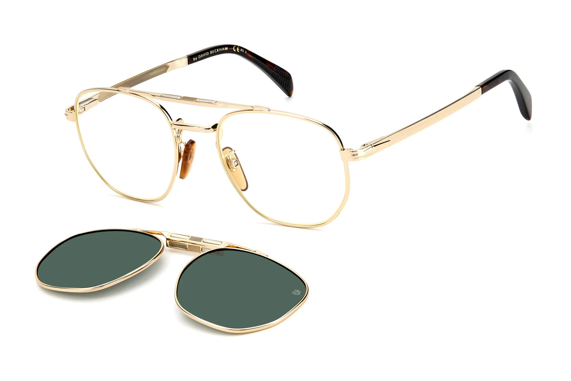 David Beckham   DB 1082/G/CS 06J/UC GREEN POLARIZEDGOLD HAVANA