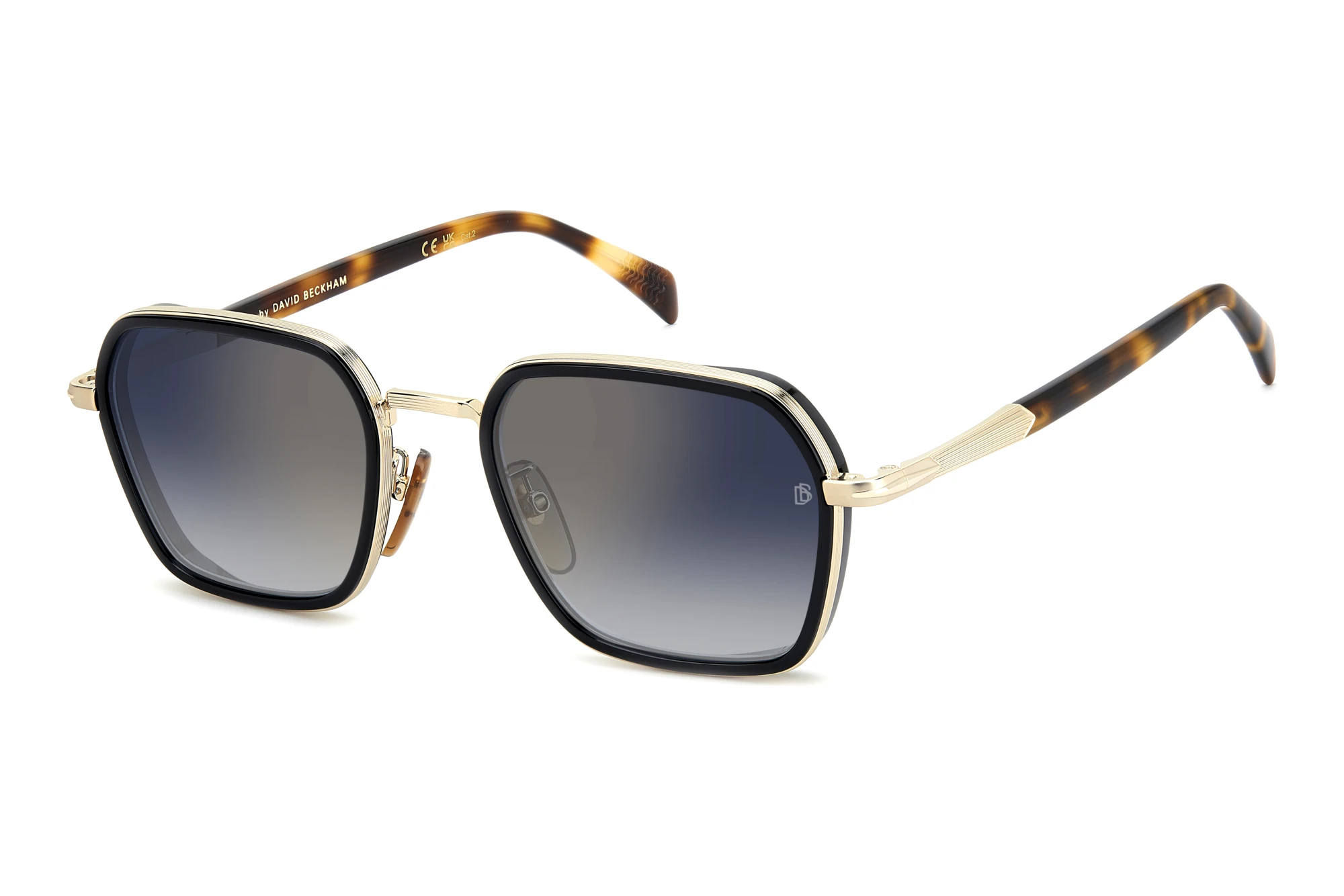 David Beckham   DB 1194/G/S RHL/1V BLUE SHADED GOLD MIRRORGOLD BLACK 2