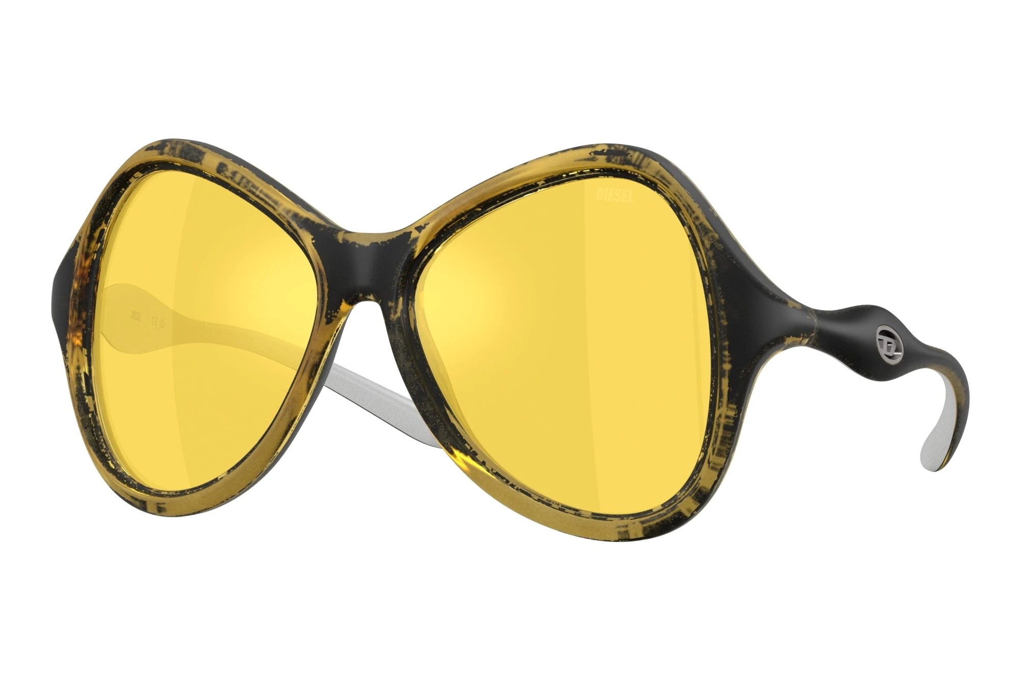 Diesel   DL3010U 2030V9 Mirror YellowYellow Metallic